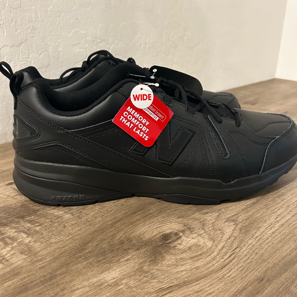 New Balance Men's Black Sneakers 608v5 Slip Resistant Size 18 Brand New No Box